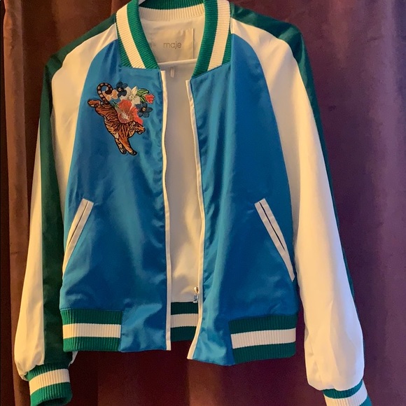 Maje Satin bomber, size 38 - Picture 4 of 5